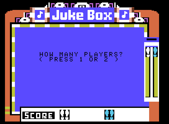Jukebox ColecoVision Screenshot: How many players?