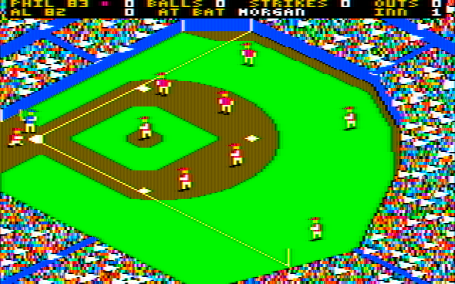 The World's Greatest Baseball Game (Enhanced Version) IBM PC/Compatibles Screenshot: Play ball!