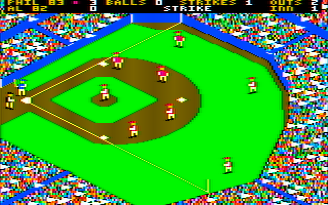 The World's Greatest Baseball Game (Enhanced Version) IBM PC/Compatibles Screenshot: Strike!