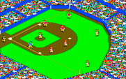 The World's Greatest Baseball Game (Enhanced Version) for IBM PC/Compatibles - A hit! Player runs to first base...