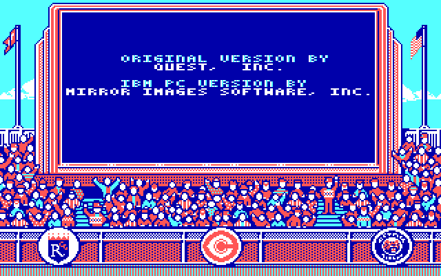 The World's Greatest Baseball Game (Enhanced Version) IBM PC/Compatibles Screenshot: Game information screen.