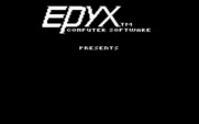 The World's Greatest Baseball Game (Enhanced Version) for IBM PC/Compatibles - Epyx logo screen.