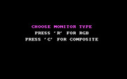 The World's Greatest Baseball Game (Enhanced Version) for IBM PC/Compatibles - Choose a monitor type.