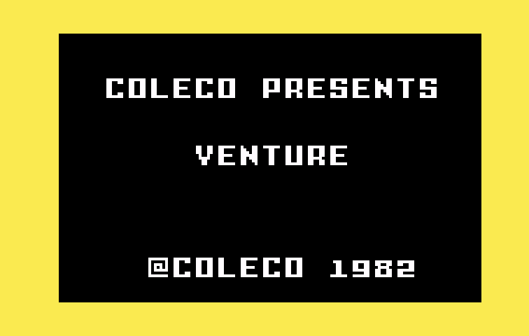 Venture Intellivision Screenshot: Title screen.