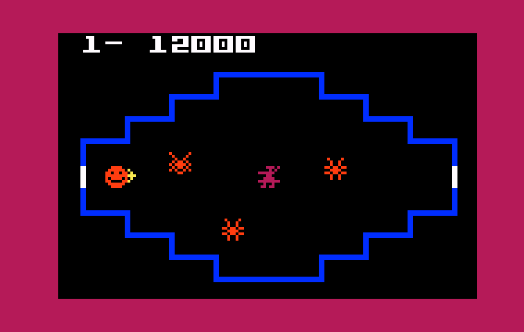 Venture Intellivision Screenshot: You need to shoot or avoid the various enemies.