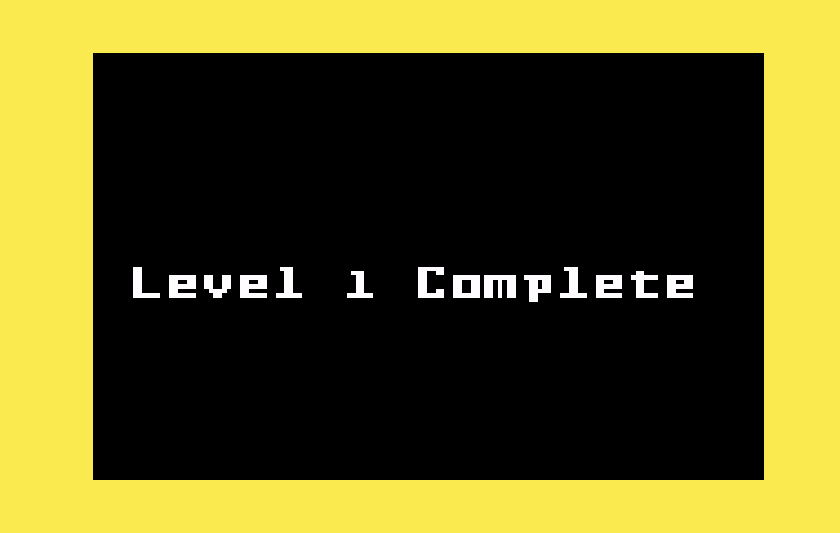 Venture Intellivision Screenshot: Level complete!
