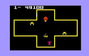 Venture for Intellivision - Shot an enemy...still, be careful not to touch the remains until it is fully gone.