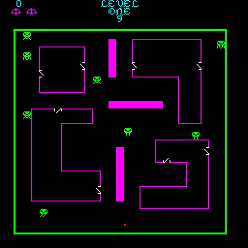 Venture Arcade Screenshot: Game start.