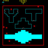 Venture for Arcade - The map of the second level.