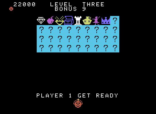 Venture ColecoVision Screenshot: Starting to accumulate treasures...