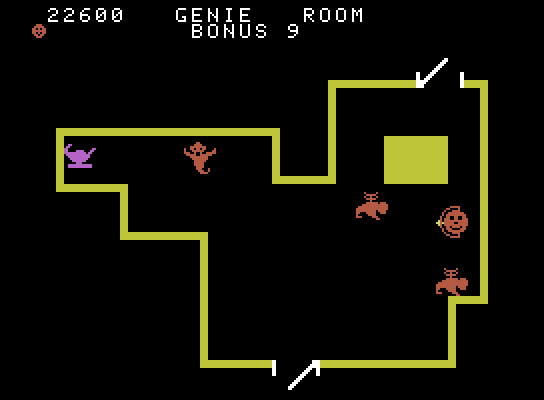 Venture ColecoVision Screenshot: Entering the genie room...