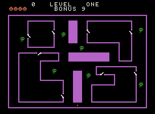 Venture ColecoVision Screenshot: First, navigate to a room...
