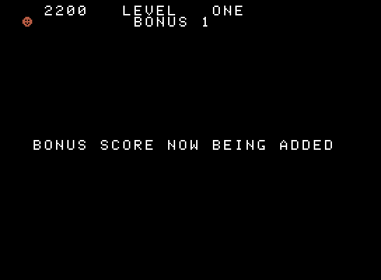 Venture ColecoVision Screenshot: Bonus being added...
