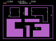 Venture for ColecoVision - Completed rooms are filled in with a solid color.