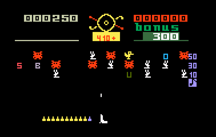 Carnival Intellivision Screenshot: Firing at targets...