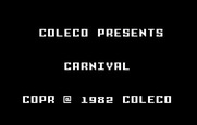Carnival for Intellivision - Title screen.