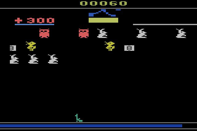 Carnival Atari 2600 Screenshot: Earned a bonus!