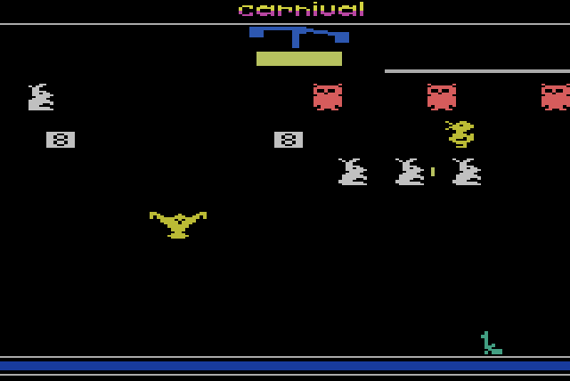 Carnival Atari 2600 Screenshot: Title screen.