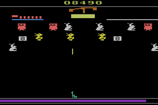Carnival Atari 2600 Screenshot: Start of round 3.