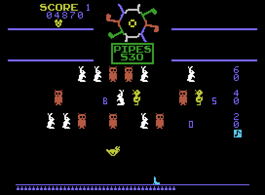Carnival ColecoVision Screenshot: Off to the next level...