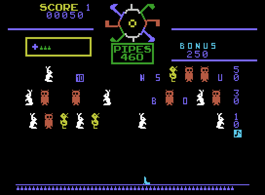 Carnival ColecoVision Screenshot: Game start.