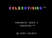 Carnival for ColecoVision - Title screen.