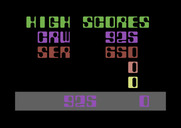 Cyclons for Commodore 64 - High scores.