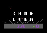 Cyclons for Commodore 64 - Game over.