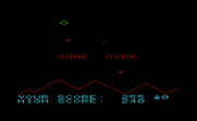 Cyclons for Commodore VIC-20 - Game over.