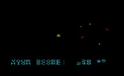 Cyclons for Commodore VIC-20 - On easier skill levels there is no terrain to crash into.