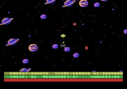 Astro Chase for Atari 5200 - One enemy destoyed, but Earth isn't saved yet...