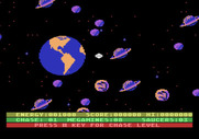 Astro Chase for Atari 5200 - Select game options, or press start to begin...