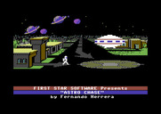 Astro Chase for Commodore 64 - Title screen.