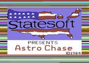 Astro Chase for Commodore 64 - Loading screen (European cassette version).