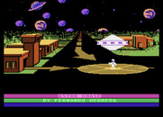 Astro Chase for Atari 8-bit - Title screen.