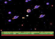Astro Chase for Atari 8-bit - Attacking an opponent...