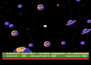 Astro Chase for Atari 8-bit - Game start.
