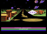Astro Chase for Atari 8-bit - Starting screen (Parker Brothers release).