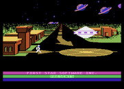 Astro Chase for Atari 8-bit - Starting screen (First Star Software release).