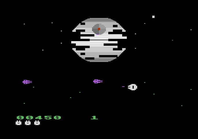 Star Wars: Return of the Jedi - Death Star Battle Atari 5200 Screenshot: Time to begin your attack...