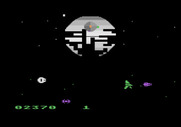 Star Wars: Return of the Jedi - Death Star Battle for Atari 5200 - Some damage inflicted, but it's not destroyed yet.