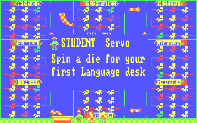 Go to the Head of the Class IBM PC/Compatibles Screenshot: Ready to roll the dice?