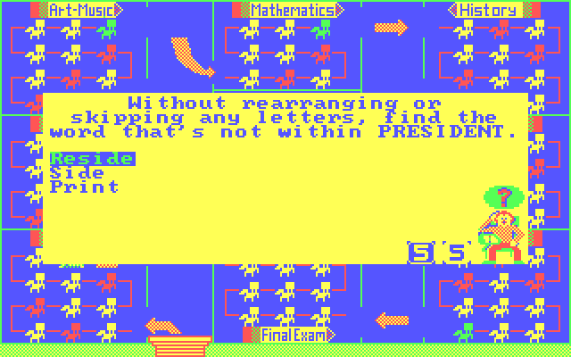 Go to the Head of the Class IBM PC/Compatibles Screenshot: Do you know the answer?