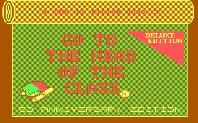 Go to the Head of the Class IBM PC/Compatibles Screenshot: Title screen.