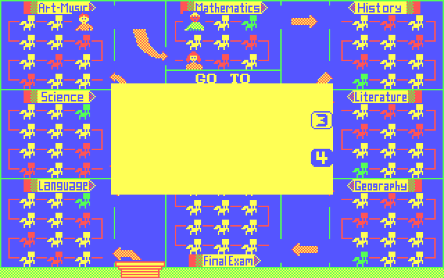 Go to the Head of the Class IBM PC/Compatibles Screenshot: Rolling the dice...