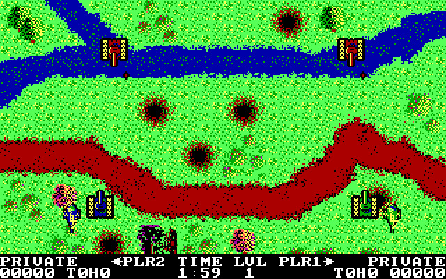 Sarge IBM PC/Compatibles Screenshot: Game start.