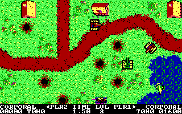 Sarge IBM PC/Compatibles Screenshot: Engaging enemy tanks!