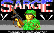 Sarge for IBM PC/Compatibles - Title screen.