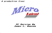 Sarge for IBM PC/Compatibles - Micro Talent logo.