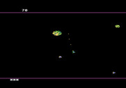 Meteorites for Atari 5200 - Shooting some asteroids...